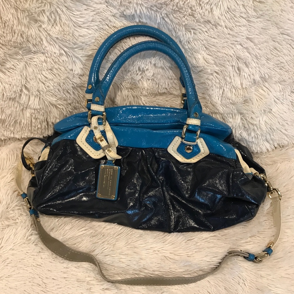Marc Jacobs multicolored blue groove satchel